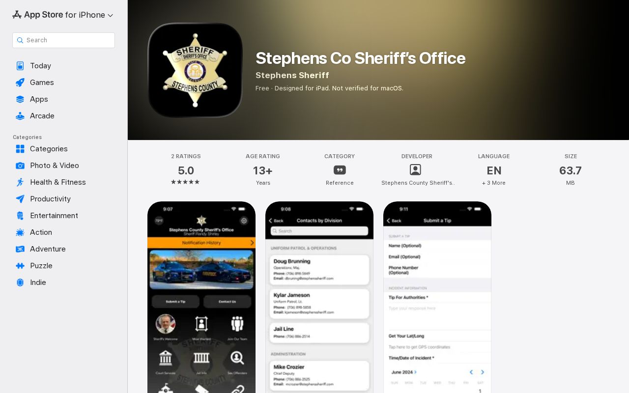Stephens County Sheriff's app for three-day jail release checks